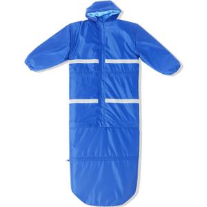 Macarrie Wearable Sleeping Bag with Dual Hoodie,Longsleeves,Pockets and Adjustable DrawstringIdeal for Camping, Cold Weather Hiking, Blanket,Shelter