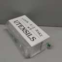 Utensil Holder,Large Wooden Utensil Holder For Kitchen Counter,Cooking Spatula Organizer,Big Storage Caddy With 3 Compartments Flatware Spoon Tool Cutlery(White)