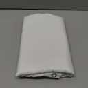 N&Y HOME Long Fabric Shower Curtain Liner 72 x 78 inches Longer Length, Hotel Quality, Washable, Water Repellent, White Spa Bathroom Curtains with Grommets, 72x78