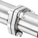 LCGP Exhaust Flange Repair Piping Kit 2.5" OD with Gasket and 3 Bolts for Quick Fix Repair,304 Universal Stainless Steel Exhaust Flange Pipe