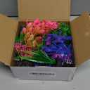 Ameliade Aquarium Artificial Plastic Plants Decorations and Rock Cave Decor Set Goldfish Betta Fish Tank Accessories Small Large Fish Bowl Ornaments