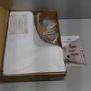 fuqing Corner Floating Shelves, Wall Shelf Set of 3, Shelves for Wall Storage, Solid Wood Shelves for Storage, Wall Mount Wooden Display Shelf for Bathroom Bedroom Kitchen Garage, White (Invisible Bracket, White)