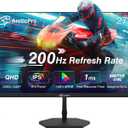 ArcticPro 27inch Gaming Monitor QHD 2560*1440p, 200Hz, 2K, IPS Panel, 1ms Response Time, Adaptive sync, PC Computer Monitor, 3-Sided Frameless, Ultra Slim, 130% sRGB, Bluelight Filter, HDMI *2, DP*2