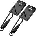 Leinuosen 2 Pcs Fishing Planer with Stainless Steel Heavy-Duty Trolling Planer Boards for Fishing Downrigger Freshwater Saltwater Wahoo Tuna Outdoor (2.9 oz, Black)