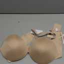 Low Back Bras-Seamless Deep-V Plunge Invisible Backless Bra-Underwire Lightly Lined Halter Multiway Low Cut Bra (36C, Nude)