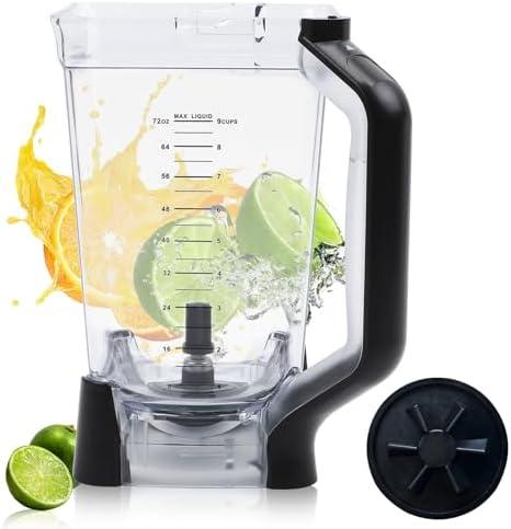 HLCHZYL Replacement for Ninja Blender Pitcher 72OZ XL Blender Cups, Replacement for Ninja Blender Pitcher BL610 BL610BRN BL710WM BL710WMC CO650B CT610 C0610B CT610C CT611C 72oz Crushing Pitchers