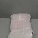 MOMCAYWEX Kids Sofa, 2-in-1 Flip-Out Foam Couch with Soft Sherpa Cover, Cozy Play Lounge Chair, Pink