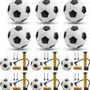 6 Pcs Operation Christmas Soccer Ball Bulk with Pump Needles,Size 5/4/3 Sport Soccer Ball Training Ball for Adult Soccer for Christian Charity Donation Supplies (Classic)