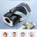 Upgraded VR Headset for Nintendo Switch, Switch OLED Model Virtual Reality Glasses with Adjustable HD Lenses and Head Strap, Labo VR Kit 3D Goggles Accessory