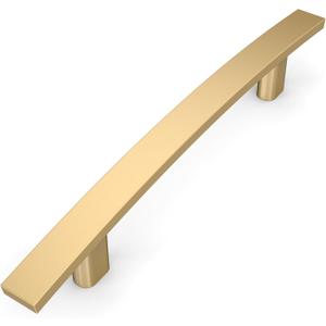 Amerdeco 10 Pack Champagne Bronze Cabinet Pulls 3.75 Inch(96mm) Hole Center Cabinet Hardware Kitchen Cabinet Handles for Bathroom Gold Drawer Pulls Dresser Pulls ZH0003