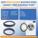 WM3700HWA/00 WM3500CW/00 WM3700HVA/00 Washer Door Boot Seal Gasket WM3270CW WM3180CW/00 WM3080CW/00 WM3670HVA/01 WM3370HVA/01 MDS47123619 for Kenmore,for LG Front Load Washer Rubber Seal