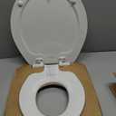 Mayfair NextStep2 Toilet Seat with Built-In Potty Training Seat, Slow-Close, Removable that will Never Loosen, Round, White