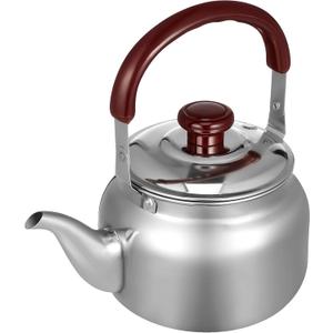 Luxshiny Stainless Steel Kettle: 1000ML Stovetop Tea and Coffee Pot for Home Camping and Travel - Ergonomic Handle for Safe Pouring