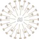 36 Pieces Mini Wooden Hammers Gavel Toy for Kids, Natural Wood Crab Lobster Seafood Mallets