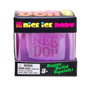 Schylling NeeDoh Nice Ice Baby Sensory Squeeze Toy Super Solid Squish 1.25" Wide Color  (Pack of 1)