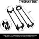 2pcs Basin Wrench Multifunctional Sink Wrench 7 Sizes Faucet Tool Four-jaw Hex Spanner Universal Plumbers Tool for Tight Spaces Kitchen Bathroom Home