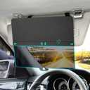 NAZZO Sun Visor Extender for Car, Sun Blocker with PC Sunshade Lens, Magnetic Mounting Adjustable Position, Protect from Glare, UV Rays, Snow Blindness for Safe Driving, Universal for Car, SUV (Black)