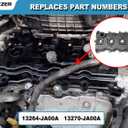 Engine Valve Cover with Gasket, Bolts, PCV Valve & Oil Cap Compatible with 2007-2013 Nissan Altima Sentra SE-R 2.5L Replace# 13264-JA00A 13270-JA00A