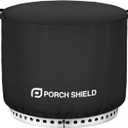 Porch Shield Fade Resistant Solo Stove Bonfire Cover - Waterproof Patio Fire Pit Cover Round 22 inch Fits for Small Firepit Solo Stove Bonfire (Black)