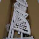 Zenna Home 2153WW2 Tension Pole Shower Caddy, 7.2 in OAL, 10.6 in OAW, 4-Shelf, Plastic, White