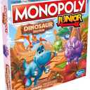 Hasbro Gaming Monopoly Junior Dinosaur Edition Game | Kids Board Games with Dino-Themed Toy Tokens | 2-4 Players for Boys & Girls | Ages 5+  