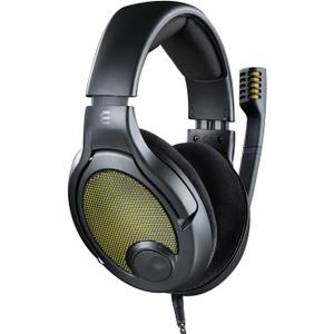 DROP + EPOS PC38X Gaming Headset Noise-Cancelling Microphone with Over-Ear Open-Back Design, Velour Earpads, Compatible with PC, PS4, PS5, Switch, Xbox, Mac, Mobile, and More (Yellow)