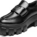 DREAM PAIRS Women's Chunky Loafers Platform Comfortable Slip-On Dressy Business Casual Fashion Outfit Loafer Shoes (10, Black)