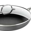 Calphalon Nonstick Frying Pan with Lid and Stay-Cool Handles, Dishwasher Safe, 12-Inch, Grey