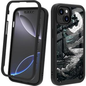 POCOOA Compatible with iPhone 14 / iPhone 13 Case – Rugged Full-Body Protective Cover for Women Girls Dual Layer Shockproof Bumper, Heavy-Duty Phone Case