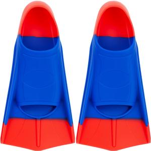 Kids Swim Training Fins, Soft Solicone Swimming Flippers, Comfortable Short Fins for Children Boys Girls and Beginners (3XS(US KIDS 8-11))