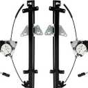 Rear Set Power Window Regulator with Motor Assembly Compatible For Dodge Durango 1998-2003 Dakota 2000-2004 Left and Right Side Replace 55256495AC 55256494AB(Driver and Passenger)