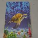 WEUIUJKILO Case for Samsung Galaxy Tab S5e 10.5 inch 2019 (Model: SM-T720/T725/T727), Slim PU Leather Folding Stand Smart Cover with Auto Sleep/Wake, Sea Turtle