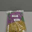 SHAOQINLIN 102 PCS Mardi Gras Beads, 30.5'' Metallic Gold Green Purple Mardi Gras Oval Beads Necklaces Mardi Gras Accessories Bulk Carnival Bead Necklace for Mardi Gras Parade Throws Party Favors