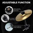 Car Crash Cymbal, Car Crash Cymbal Air Vent,Crisp Metallic Sound - Quirky Gift for Road Trips & Music Lovers (gold)