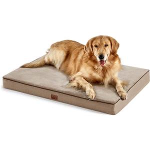 Bedsure Comfy Pet Memory Foam Crate Màt 41*29*3.5, White Khaki