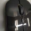 Wireless Bluetooth Mouse Rechargeable Laptop Mice Use Portable(Bluetooth5.2 and USB 2.4G) Dual Mode Connection Silent Slim Computer Mouse for Laptop/iPad Tablet/Apple MacBook/PC(Bright Black)