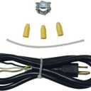 Whirlpool 4317824 Genuine OEM Power Cord For Dishwashers, 5 Feet Black Accessory Replaces W10298318RP, W10761316, 12774, 4502692, 52774, PS12069913, W10298318 White