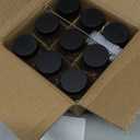 2 oz Glass Shot Bottles Black Lids & 24 Labels And Brush-Small Clear Jar for Ginger,Juice, Sample, Whiskey-Travel Essentials Mini Bottles-Wide Mouth, Leakproof,Wellness Shot,Dishwasher Safe (9)