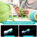 Crochet Hooks Set Digital  Original Ergonomic Counter to Track Rows and Stitches  Crochet Kit with 18 Different Size Interchangeable Crochet Needle with 2 Levels Led