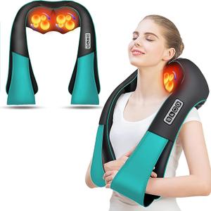 AERLANG Fathers Day Dad Gifts Neck Massager, Shiatsu Neck and Back Massager with Heating Neck and Shoulder Massager Deep Kneading Pillow for Massage Home Office Car Use Gifts for Women Men Dad Mom (Blue)