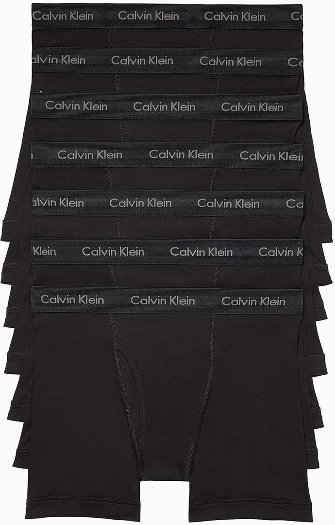 Calvin Klein Men's Cotton Classics 7-Pack Boxer Brief (Large)