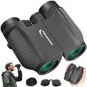 12x32 Compact Binoculars for Adults Kids - Aurosports Small Binoculars for Birdwatching - High Power Easy Focus Lightweight Binocular for Traveling Hunting Cruise Ship Hiking