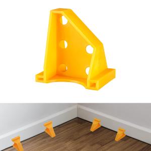 Upgraded Flooring Spacers Kit with 1/4” & 1/3” Gap, Wood Floor Install Tool for Laminate, Vinyl Plank, Floor Installation (1/4‘’ Gap+1/3‘’ Gap, Yellow, 40)