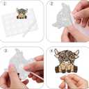 10 x 18pcs Brown Glitter Cow Dessert Cupcake Topper Cheer to Country Western Bull Riding Bull Rider Competition Theme Decor Supplies Baby Shower Boys Girls Birthday Party Decorations