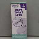 Baby Toilet Lock by Wappa Baby - 9"L x 4"W - Ideal Baby Proof Toilet Lid Lock - No Tools Needed Easy Installation with 3M Adhesive - Top Safety Toilet Seat Lock - Fits Most Toilets - White (1 Pack)