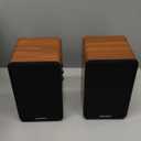 Active Bookshelf Speakers 36W RMS - BT 5.4 Wireless Speaker with 5 Inch Woofer, Silk Dome Tweeter PC Speakers - USB Digital Audio Studio Monitors Bass & Treble Adjust AUX Input for Record Player TV