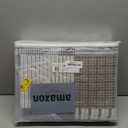 Finlonte Quilt Set Queen Size - 100% Cotton Queen Comforter Set, Plaid Quilted Bedspread Farmhouse Country Bed Spread, Lightweight Reversible Quilt Bedding Set All-Season, Gray/Brown/Black/White, 3Pcs