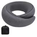 Neck Pillow Airplane, 360º Ergonomic Design Premium Memory Foam Travel Pillows for Airplane, Car & Office