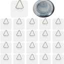 DIDUDIDU Wall Plate Hangers for Display - Invisible Adhesive Picture Hangers for Wall - Ideal for Hanging Decorative Plates | Photo Frames | Paintings - 2.3 Inch