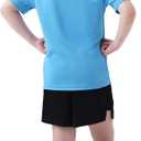 Boys Athletic Shirt Quick Dry Short Sleeve Performance Moisture Wicking T Shirt for Youth (M)